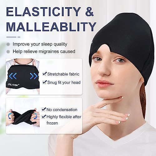 Migraine Headache Relief Cap (Cold or Hot Therapy)