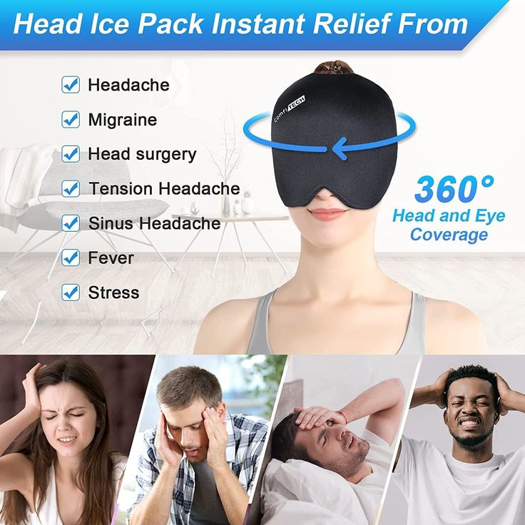 Migraine Headache Relief Cap (Cold or Hot Therapy)