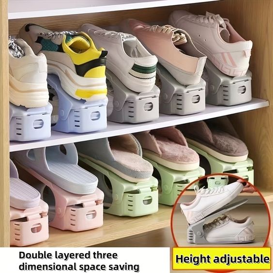 3 Pcs Adjustable Shoe Rack
