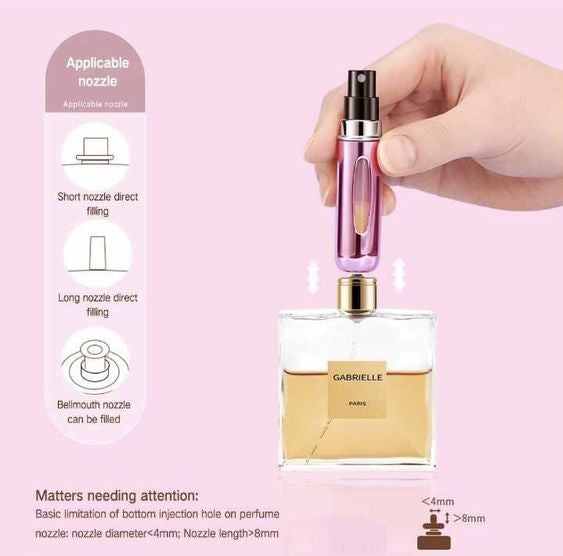 4 Pcs Mini Refill Perfume Bottle