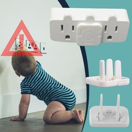 16 pcs Child Safety Socket Cover (8 pcs 3 legs) (8 pcs 2 legs)