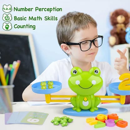 Kids Balance Math Toy With 20 frog+10 Numbers (Educational Toy)
