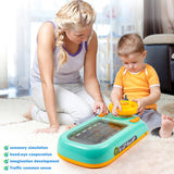 Children’s Racing Car Adventure Steering Wheel Electric Desktop Game Avoid Simulated Driving Educational Toys