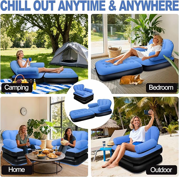 2 in 1 Inflatale Space Saving Sofa Bed