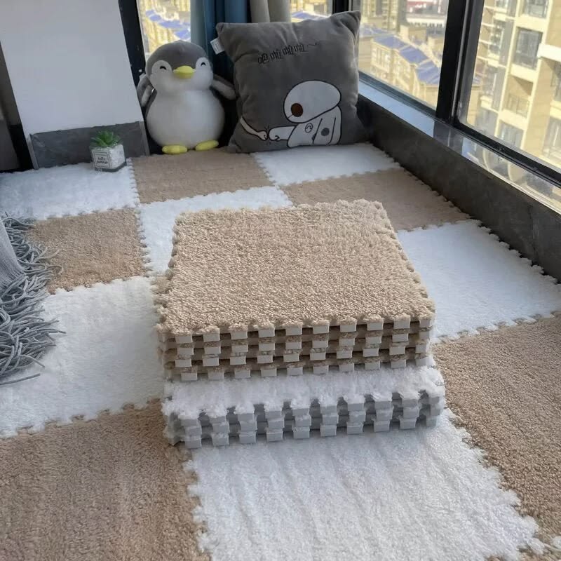 (Pack of 10 Tiles) Premium Interlocking Foam Tile Mat for Home & baby Safe – Warm, Soft & Anti-Slip
