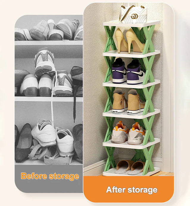 1x Portable 5 Layer Shoe Rack
