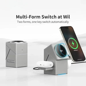 CYBER T 25W Qi2 Certification magnetic 3-in-1 wireless charger