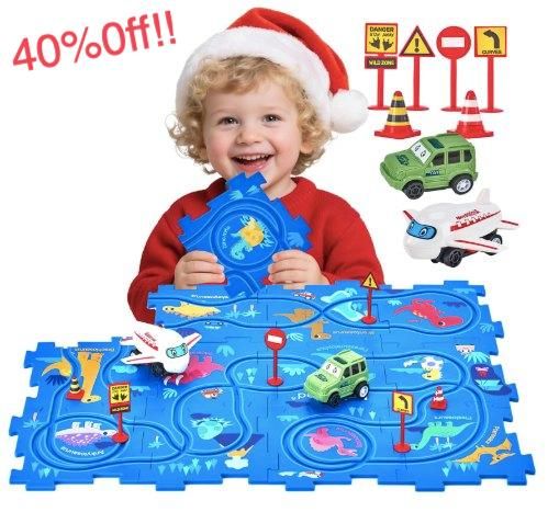 15 Pcs Car Track Puzzle for Kids – Build, Play & Learn (Educational Toy)