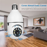 E27 PTZ Bulb WiFi Waterproof 360° Wireless Security Camera