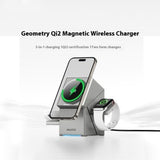 CYBER T 15W Qi2 Certification magnetic 3-in-1 wireless charger