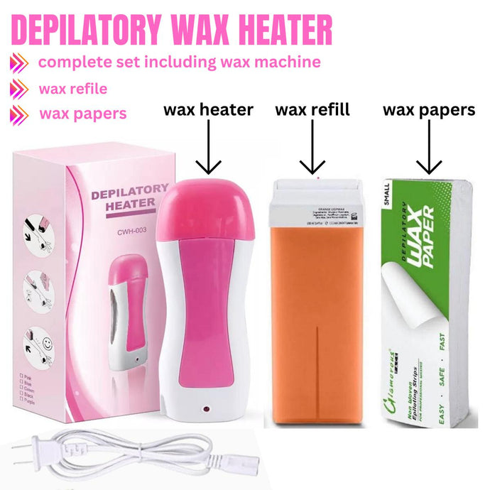 3 in 1 Depilatory Heater Waxing with Epilator Machine