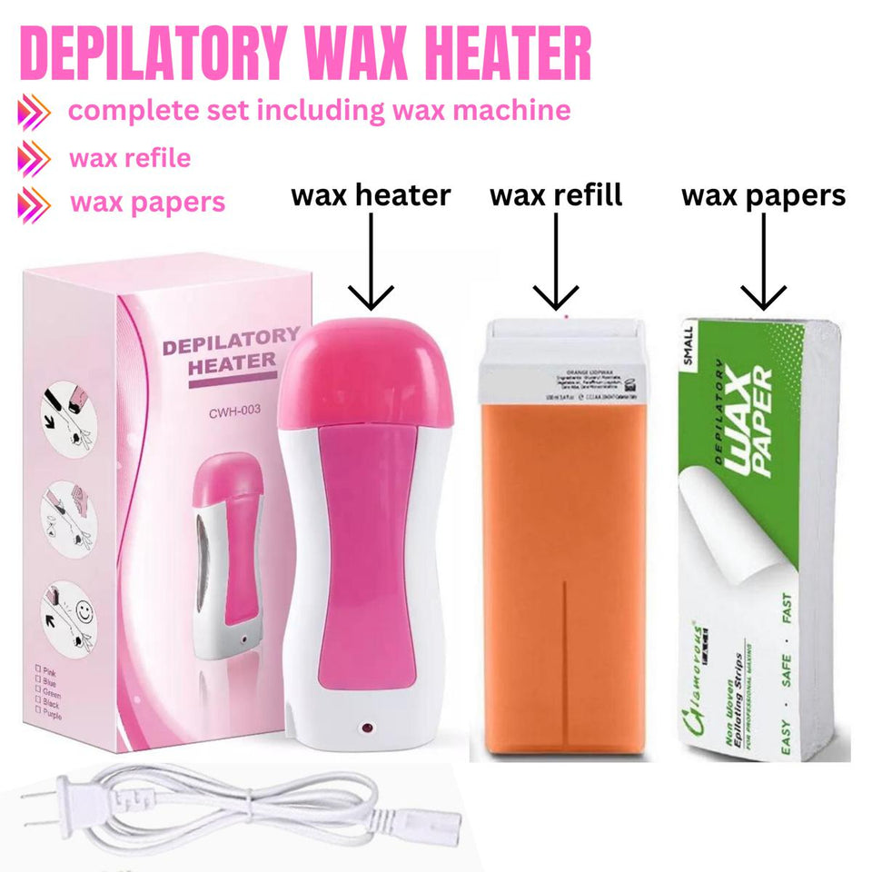 3 in 1 Depilatory Heater Waxing with Epilator Machine