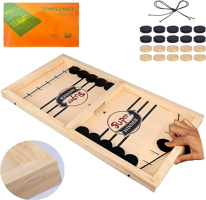 FAMILY WOODEN HOCKEY GAME