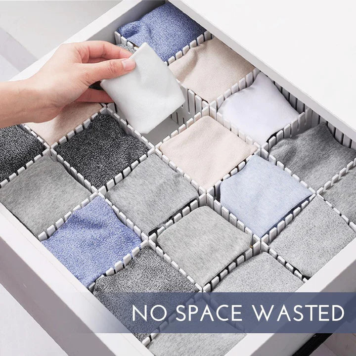 8 PCS ADJUSTABLE DRAWER ORGANIZER
