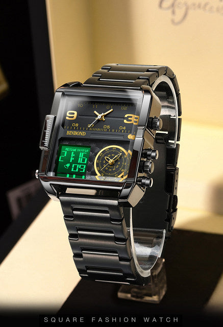 Stylish Triple Time Watch